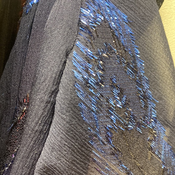 BCBGMAXAZRIA navy cocktail dress - Picture 3 of 3